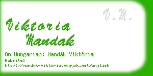 viktoria mandak business card